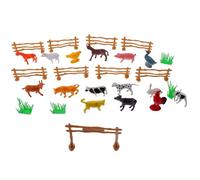 MUSISALY Miniature Farm Animal Figurines Plastic Farm Realistic Colors Textures Imaginative Play Cognitive Development