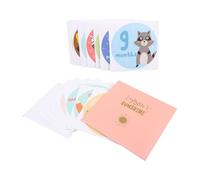 MUSISALY Month Stickers Delicate Paper Stickers Assorted Colour for Newborns and Infants to Capture Memories and Photos, for Scrapbooking and Monthly Birthday Celebrations