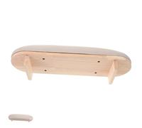 MUSISALY Nail Arm Rest Stand Tech-enhanced Hand Rest Pillow for Nail Salons Home Use Wooden Leather