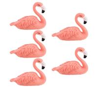 MUSISALY Nail Practice Stand for Painting and Display 5pcs Cute Flamingo Resin for Beginners False Nail Holder Tool Pink in DIY Art and Salon Use
