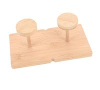 MUSISALY Natural Bamboo Compartment Paper Cup Dispenser Rack Spill Holder for Disposable Cups Compact Organizer for Home Office Coffee Stations and Vanity Countertops