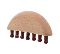 MUSISALY Natural Crystal Scalp Massage Comb Wooden Handle Wide Tooth Comb for Thick Hair Ergonomic Design for Dandruff Removal and Scalp Care for Self-care and Relaxation