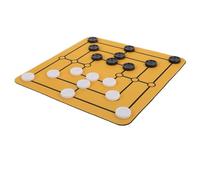 MUSISALY Nine Mens Morris Board Game Traditional Desktop Board Game for Adults and Family with 23mm Flat Pieces Portable Set for Home and Travel