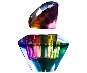 MUSISALY Octagonal Glass Dappen Dish Acrylic Nails Monomer Dish with Lid for Nail Art Convenient and Fashionable Crystal Cup Preventing Dirt