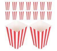 MUSISALY Paper Popcorn Tubs Convenient Portability and 50pcs Charming Design Versatile Use for Snacks and Chocolates for Carnivalthemed Event or Circus Party Supplies