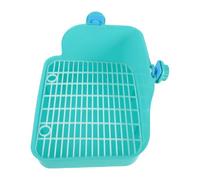 MUSISALY Pet Potty Toilet Trainer for Bunny and Gerbil, Plastic Small Animal Litter Box with Splash Guard, Keeps Litter from Floor, for Garden and Park Use Random Color