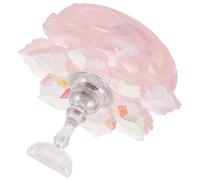 MUSISALY Pink Cherry Blossom Acrylic Nail Tip Stand Magnetic Practice Nail Holder Crystal Magnet Manicure Tool for Beginners