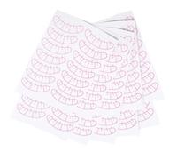 MUSISALY Pink Eyelash Extension Practice Paper Stickers 10 Sheets with Slightly Sticky Surface for Easy to Practice Application Suitable for Personal and Professional Use