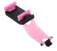 MUSISALY Pink Steering Wheel Phone Holder Car Mount for Gps Navigation Universal Steering Wheel Cell Phone Cradle Compatible with Stroller Handlebar and Bike Handles