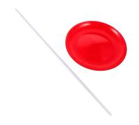 MUSISALY Plastic Juggling Plate Set with Sticks Circus Performance Spinning Plate Juggling Disc Circus Toys for Kids Adults Skill Showing Toy