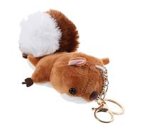 MUSISALY Plush Squirrel Pendant Keychain Stuffed Animal Cute Backpack Keychains for Women Squirrel Shape Key Chain