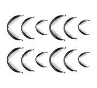 MUSISALY Ponytail Holder Banana Clips 12Pcs Hair Clips for Women Thick and Curly Hair Large Medium Small Sizes for Everyday Styling