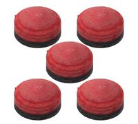MUSISALY Pool Cue Tips with Extreme Durability and Precise Ball Control 5pcs Replacement Multi-layered Cow Leather round Shape for Pool Stick for Tournament and Billiard Accessories