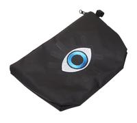 MUSISALY Portable Evil Eye Makeup Bag with Zipper Travel Cosmetic Storage Organizer for Women Practical Toiletry Pouch for Skincare and Accessories and Convenient for Fitness and Camping