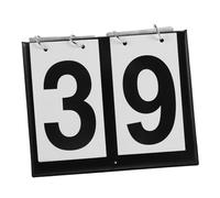 MUSISALY Portable Flip Scoreboard with Plastic Construction Double-color Display for Card Games Tabletop Sports and Multisport Competitions Lightweight and Easy to Transport