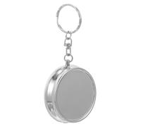 MUSISALY Portable Metal Mini Ashtray Keychain Pocket Ash Holder for Smokers Multipurpose Storage Case Present for Outdoor Travel Business
