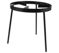 MUSISALY Portable Outdoor Cooking Tripod Black Cast Iron Campfire Grill Stand for Camping Picnic Bbq with Rustproof Multifunctional Support for Pots Kettles and Grill Pans Easy Assembly and