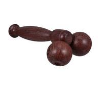 MUSISALY Portable to Rolling Wooden Massager Massage Face Balls Dual for Face and Wenge Material Designed Reduce Excess Fat and Firm Slimming Buttocks Skin