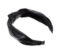 MUSISALY Pu Leather Hair Band Wide Rim Pressure Hair Band Slip Knotted Headband for Yoga Headband Grip for Women
