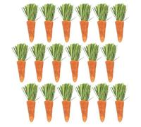 MUSISALY Rabbit Chew Carrots 18pcs Grass Teething Sticks for Small Pets to Clean Teeth and Reduce Boredom in Cages