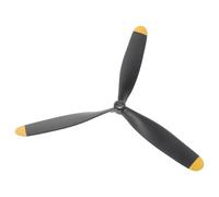 MUSISALY Rc Airplane Three-blade Propeller Accessory with Adapter Stable Flight Performance Quick and Easy Installation Replacement Part for Model Aeroplane DIY and Repair
