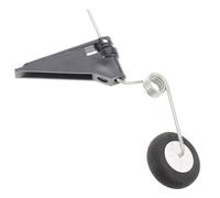 MUSISALY Rc Model Airplane Tail Wheel Assembly 10Cm Landing Gear Bracket for DIY 60Cc and below Aircraft Replacement Rc Airplane Wheels for Model Plane and