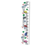 MUSISALY Removable Kids Height Sticker PVC Wall Decal for Bedroom (30x151cm) Fun Cartoon Characters