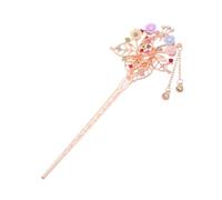 MUSISALY Retro Chinese Hairpin Tassels and Peacock Design Elegant Floral Hair Accessory for Traditional Japanese and Chinese Costumes for Weddings and Special Occasions
