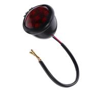 MUSISALY Retro round Motorcycle Rear Brake Tail Light for Cruiser and Chopper, Compact Alloy and Plastic Construction, Easy Installation Vintage Style Tail Lamp for Motorbike