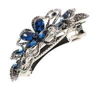 MUSISALY Rhinestone Flower Hair Clip for Women - Barrette 1 Piece Sparkling Hair Accessory for Girls for Weddings and Parties