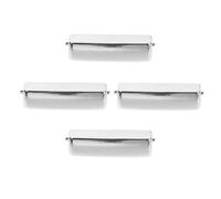 MUSISALY Rice Cooker Lid Button Replacement Set, Thickened Door Latch Multifunctional Electric Opener 4pcs Silver, for Family Meals and Outdoor Picnics