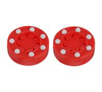 MUSISALY Roller Hockey Pucks Reduced Friction and Consistency Professional Training Puck 2pcs Lightweight Pp Material on Smooth Surface for Ice Court and Roller Hockey Games
