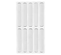 MUSISALY Silicone Cabinet Door Bumper Strips with Anti-Slip and Cushioning Effect, 10pcs Adhesive Furniture Bumpers for Wall and Cabinet Protection, for Safeguarding Furniture