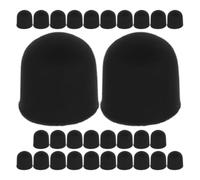 MUSISALY Silicone Stylus Pen Tips Replacement for Precision Touch on Tablets and Smartphones 30pcs with Suction Cup Design Black Compatible with Touch Screen Devices