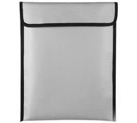 MUSISALY Silver Decor Fireproof Document Bag with Explosion-proof Silica Gel Glass Fiber Cloth Waterproof File Bag Graduation Season Back to School for for Office Use