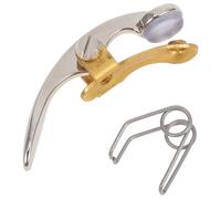 MUSISALY Silver Trumpet Watergate Key Spring Drain Fitting Accessory Made of Copper and Silicone, Portable and Easy to Replace for Trumpet and French Horn Lovers