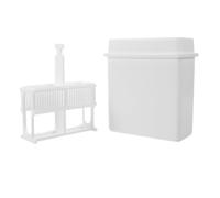 MUSISALY Slide Staining Rack with Easy Installation White for Microscope Slides Pom Plastic Staining Tank and Chemical Resistant Design Suitable for Clinical Environments and Pathology Labs