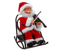 MUSISALY Small Santa Doll Party Santa Funny for Xmas Lovely Funny Electric Musical Claus Xmas Plaything Electric Doll Party Prank