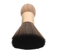 MUSISALY Soft Bristle Barber Neck Brush with Wooden Handle for Gentle Hair Removal and Face Cleaning Small Neck Duster for Salon Workshop and Travel Use
