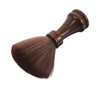 MUSISALY Soft Bristle Neck Duster Brush with Wooden Handle Multifunctional Salon Cleaning Brush for Haircut Cleanup Beard Trimming Sensitive Scalp Protection Barber Fade Tool for Barbershop