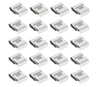 MUSISALY Solar Panel Cable Clamps with Magazine Structure Stainless Steel 30pcs Sturdy Photovoltaic Wire Clips Silver Colour, Wire Protection for Photovoltaic System Cable Wiring