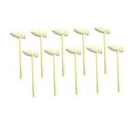 MUSISALY Solid Wood Mini Hammer for DIY Natural Color Wooden Crab Mallets for Seafood Shell Cracking Safe Multipurpose Hand Tool for Childrens Early Development and Play