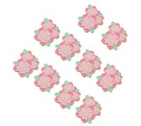 MUSISALY Spring Floral Lapel Badge 10pcs Japanese Style Cherry Blossom Brooch Pins Enamel Alloy with Needle Cap for Casual Occasions and DIY Accessories