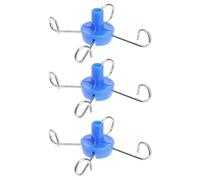 MUSISALY Stainless Steel Infusion Stand Hooks 3pcs Set with 1.3cm, 1.6cm, 1.9cm Inner Diameter Vertical Hanging Hooks for Iv Rack Medical Fluid Administration