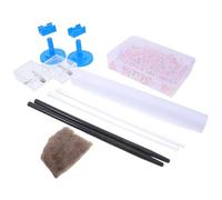 MUSISALY Static Electricity Science Kit with Friction Rod, Glass and Silk Electrostatic Sticks, Fur Belt, and Rotating Stand - Physics Class Teaching Tool for School Science Experiments and