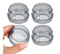 MUSISALY Stove Knob Guards 4pcs Universal Fit Gas Stove Safety Covers with Easy One-Hand Clip-On Safety in Home Kitchens