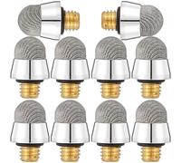 MUSISALY Stylus Fiber Tips Replacement 10Pcs 6.4Mm M5 External Thread Capacitive Pen Tips with Electroplated Copper for Precise Use on Touchscreen Pens