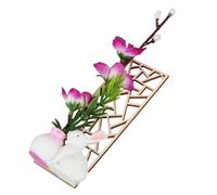 MUSISALY Sushi Plate Flower Ornaments Plastic Artificial Decoration for Japanese Style Dining Table and Korean Cuisine Presentation