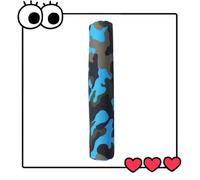 MUSISALY Thickened Barbell Squat Pad Extended Length, Camouflage Blue Barbell Neck and Shoulder Cushion for Weightlifting, Squat Protective Bar Pad for Fitness Training