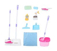 MUSISALY Toddler Cleaning Playset 5-Piece Toy Broom and Dustpan Kit for Boys and Girls Ages 3 Realistic Pretend Play Cleaning Tools for Boys and Girls for Role Play and Housekeeping